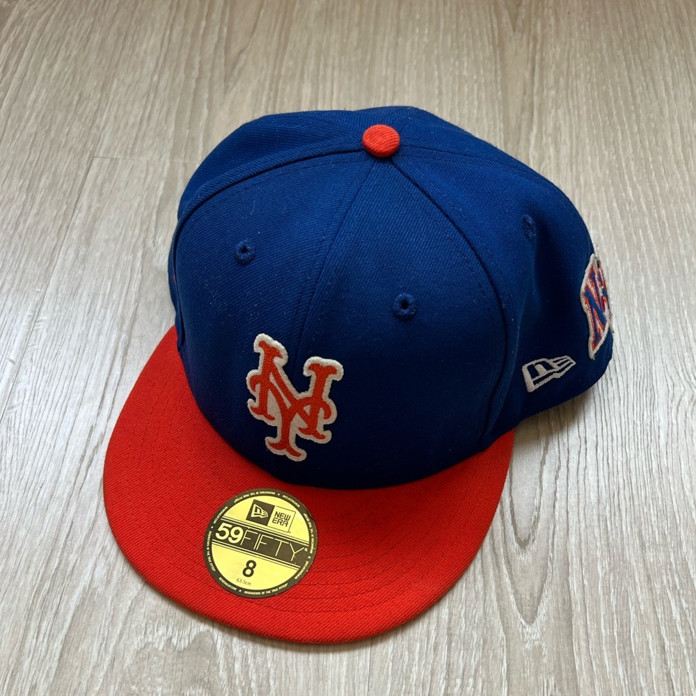 Men's NY NEW YORK METS New Era Royal 1986 World Series Fitted Hat size 8